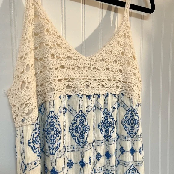 Flying Tomato | Dresses | Flying Tomato Crochet Top Maxi Dress L | Poshmark